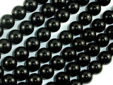 Black Stone, 10mm Round Beads-BeadBasic