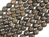 Coffee Jasper, 10mm Faceted Round Beads-BeadBasic