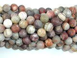 Matte Mexican Crazy Lace Agate Beads, 8mm Round Beads-BeadBasic