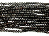 Black Sandalwood Beads, 6mm (6.3mm) Round-BeadBasic