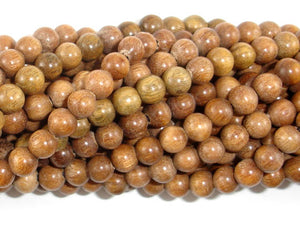 Green Sandalwood Beads, 6mm Round Beads-BeadBasic