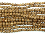 Wenge Wood Beads, 8mm Round Beads, 34 Inch-BeadBasic