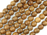 Wenge Wood Beads, 10mm Round Beads, 42 Inch-BeadBasic