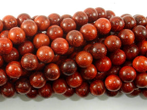 Red Sandalwood Beads, 8mm Round Beads-BeadBasic