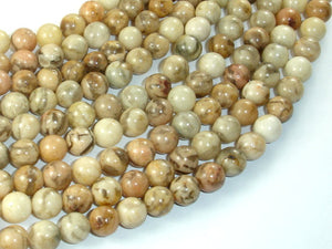 Feldspath Beads, Tiger Jasper Beads, 8mm Round Beads-BeadBasic