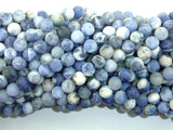 Matte Sodalite Beads, 6mm Round Beads-BeadBasic