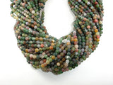 Matte Indian Agate Beads, Fancy Jasper Beads, 4mm-BeadBasic