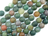 Matte Indian Agate Beads, Fancy Jasper Beads, 10mm Round Beads-BeadBasic