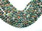 Matte Indian Agate Beads, Fancy Jasper Beads, 10mm Round Beads-BeadBasic