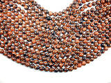 Gold Blue Sand Stone Beads, 10mm Round Beads-BeadBasic