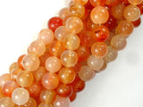 Carnelian Beads, Orange, 10mm Round Beads-BeadBasic