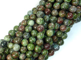 Green Rainforest Jasper Beads, Cuprite, 6mm Round Beads-BeadBasic