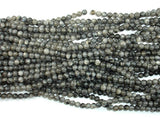 Black Labradorite Beads, Larvikite, Round, 4mm (4.6mm)-BeadBasic