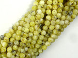 Yellow Turquoise Beads, 4mm (4.5mm) Round Beads-BeadBasic