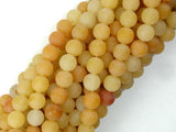Matte Yellow Aventurine Beads, 6mm, Round Beads-BeadBasic