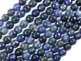 Sodalite Beads, 8mm Faceted Round Beads-BeadBasic