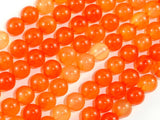 Agate Beads-Orange, 8mm(8.3mm) Round-BeadBasic