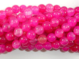 Dragon Vein Agate Beads, Pink, 8mm Round Beads-BeadBasic