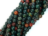 Indian Bloodstone Beads, 6mm Round Beads-BeadBasic