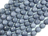 Jade Beads, Gray, 10mm Faceted Round-BeadBasic