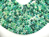 Banded Agate Beads, Green, 10mm(10.5mm)-BeadBasic