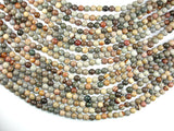 Silver Leaf Jasper Beads, 6mm Round Beads-BeadBasic