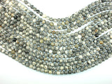 Gray Picture Jasper Beads, 6mm Round Beads-BeadBasic