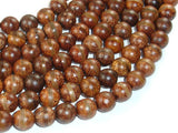 Tibetan Agate, 10mm (10.5mm) Round Beads-BeadBasic