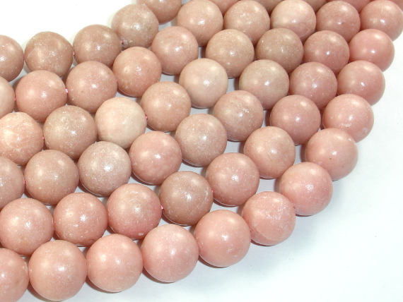 Pink Opal, 13mm Round Beads-BeadBasic