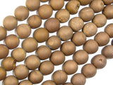 Druzy Agate Beads, Geode Beads, Matte Golden Brown, 10mm-BeadBasic
