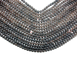 Matte Smoky Quartz Beads, 6mm Round Beads-BeadBasic