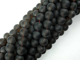 Matte Smoky Quartz Beads, 8mm Round Beads-BeadBasic