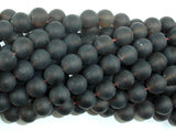 Matte Smoky Quartz Beads, 10mm Round Beads-BeadBasic