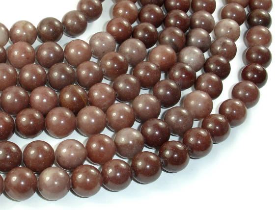 Purple Aventurine Beads, 10mm Round Beads-BeadBasic