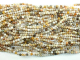 Bamboo Leaf Agate, 4mm (4.3mm) Round Beads-BeadBasic