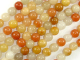 Yellow Jade Beads, 8mm (8.5mm) Round Beads-BeadBasic