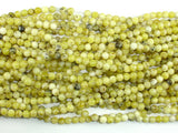 Yellow Turquoise Beads, 4mm (4.5mm) Round Beads-BeadBasic
