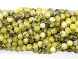 Yellow Turquoise Beads, 6mm Round Beads-BeadBasic