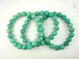 African Amazonite Beads, African Amazonite Bracelet, 9mm, Approx 7.5 Inch-BeadBasic