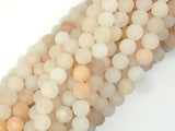 Matte Pink Aventurine Beads, 6mm Round Beads-BeadBasic