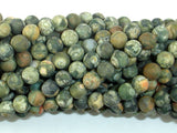 Matte Rhyolite Beads, 6mm, Round Beads-BeadBasic