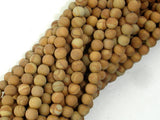 Matte Wood Jasper Beads, 4mm, Round Beads-BeadBasic