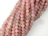 Rhodonite Beads, Light Pink, 4mm, Round Beads-BeadBasic