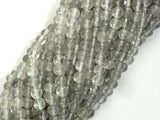 Gray Quartz Beads, 4mm Round Beads-BeadBasic