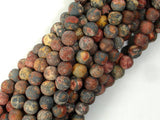 Matte Leopard Skin Jasper Beads, 6mm Round Beads-BeadBasic