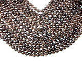 Smoky Quartz Beads, 10mm Faceted Round Beads-BeadBasic