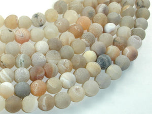 Druzy Agate Beads, Geode Beads, 10mm, Round Beads-BeadBasic