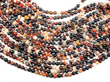 Banded Agate Beads, Sardonyx Agate Beads, 6mm(6.3mm) Round-BeadBasic