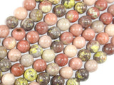 Spicy Jasper Beads, Plum Blossom Jasper, 10mm Round-BeadBasic