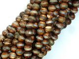 Tibetan Agate, 6mm Round Beads-BeadBasic